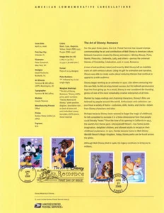 #0623 39c Art of Disney #4025-28 USPS Souvenir Page - Picture 1 of 1