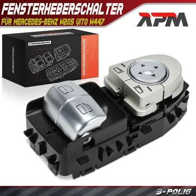 Fensterheberschalter Fahrerseite Vorne Links für Mercedes-Benz W205 Vito W447