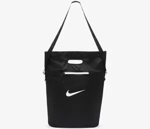 Nike verpackbare Tragetasche Tragetasche Umhängetasche Fitnessstudio Reisetasche (13 L) schwarz - Bild 1 von 9