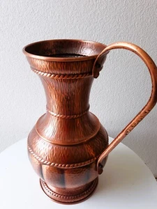 1950 Große Kupfervase , Kanne, Vase Bodenvase Schirmständer 50s Nr.2 - Bild 1 von 10