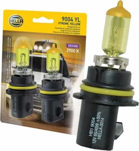 HELLA 9004 YL Twin Blister Xtreme Yellow Bulb (12V 65/45W), 2 Pack - Foto 1 di 1