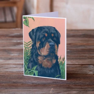 Rottweiler Greeting Cards and Envelopes Pack of 8 PPP3156GCA7P - Picture 1 of 3