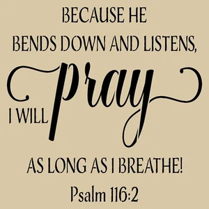 Pray Psalm 116: 2 reusable stencils for painting signs  Craft Stencil #11575 - Picture 1 of 3