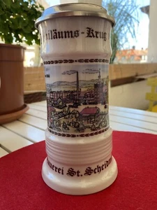 Goebel Bierkrug mit Zinndeckel "150 Jahre Brauerei ST. Scheidmantel Coburg 1834 - Bild 1 von 8