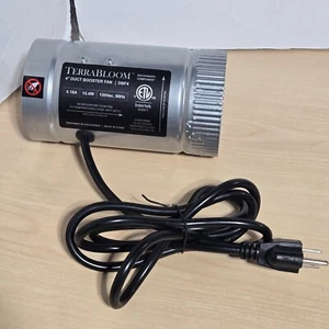 Terrabloom DBF4 4" (100mm) Inline Fan - 100 CFM, Metal Duct Fan - Picture 1 of 4
