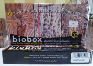 Biobox Six (6) Flip-Top Audio Kassette Tragetaschen - australisch, Original Paket - Bild 1 von 2