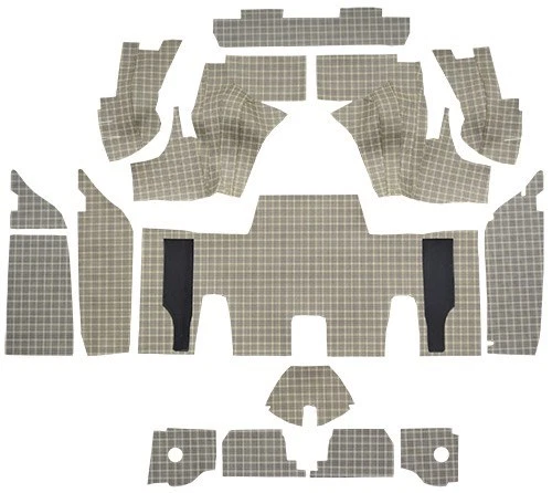 1961-1963 Ford Thunderbird tapete de porta-malas Burtex conversível com placas 15 peças - Imagem 1 de 1