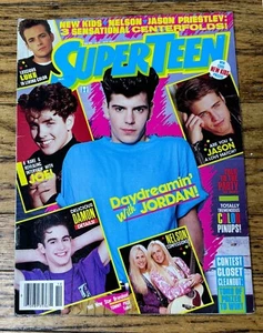 Super Teen Magazine October 1991 Jason Priestley Centerfold Luke Perry NKOTB - Foto 1 di 4
