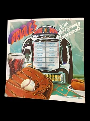 1974 BALTIMORE ORIOLES Official Yearbook BROOKS ROBINSON Grich POWELL Jim PALMER - Image 1 of 4
