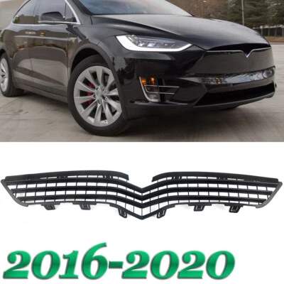 1X Front Upper Center Intake Grille Grill For Tesla Model X 1050143-00E 2016-20 Foto 1 de 4