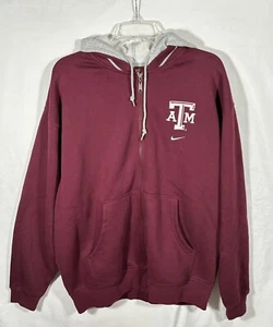 Nike Texas A&M Aggies collared hoodie men’s large - Picture 1 of 13