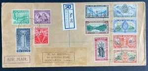 1947 Waitangi Christmas Island Airmail Cover To Accrington Peace Issue Stamp - Picture 1 of 2