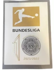 Bundesliga Serienmeister Patch FC bayern münchen matchworn 21/22 - Bild 1 von 1