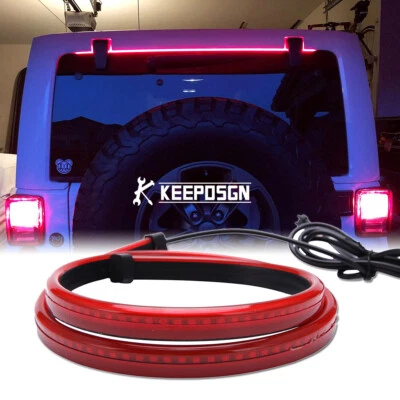 Tercera luz de freno alta LED de 40" parabrisas trasero para auto Jeep camioneta furgoneta RV Foto 1 de 4