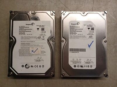 LOT of 2 Seagate Barracuda Hard Drives 360GB, 640GB - SATA PC HDD - TESTED - Image 1 of 4