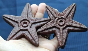 Cast Iron Star Shaped Curtain tie backs, Wall Hooks, Coat Hooks, Hat Hook, Weste - Picture 1 of 10