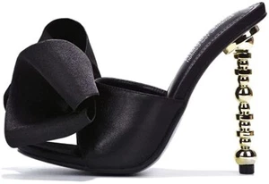Cape Robbin Salsa Sexy High Heels Open Toe Oval Pumps BLACK (5.5, BLACK) - Picture 1 of 3