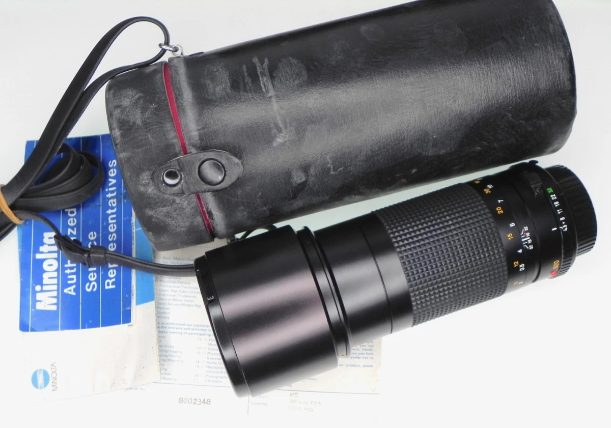 Minolta MD f/4.5 Camera Lenses 300mm Focal for sale | eBay