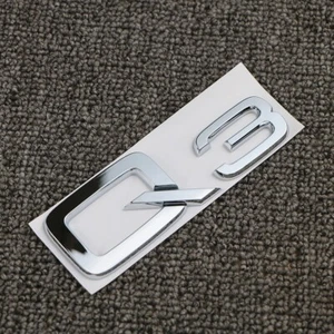 Audi Q3 Rear Boot Trunk Lettering Badge Emblem Chrome Silver OEM - Picture 1 of 2
