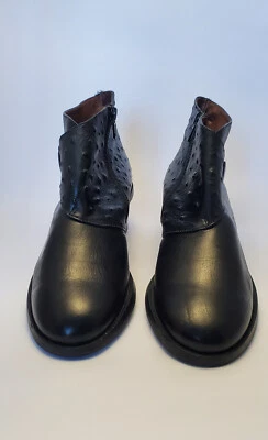 Botas Le Bohemien Mujer Italianas Hechas a Mano Cuero Negras Zapatos Talla 38 EU / 7.5 US Foto 1 de 4