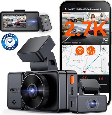 Vantrue E3 2.5K 3 Channel Dash Camera | WiFi | GPS | Parking Mode(1TB Support)