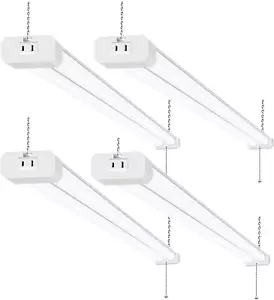4 Pack 4FT LED Shop Light, Linkable Utility Shop Lights, 42W, 5000K Daylight Whi - Picture 1 of 6