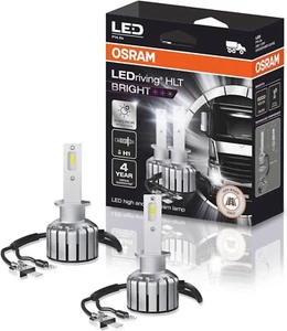 Glühbirnen H1 LED für Leuchttürme Auto 24V 1500lm 6000K Licht Weiß Set 2 Pz 13W - Bild 1 von 4