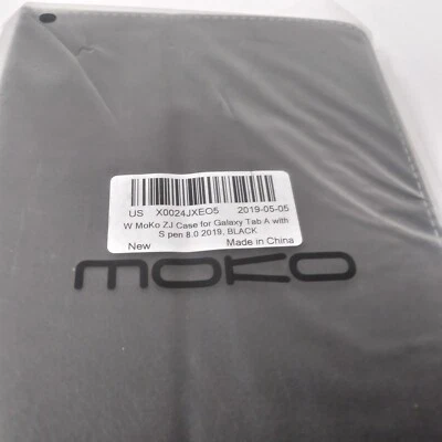 Moko ZJ Case Black Auto Sleep/Wake Pen Holder For Samsung Galaxy Tab A 8.0" 2019 - Image 1 of 4