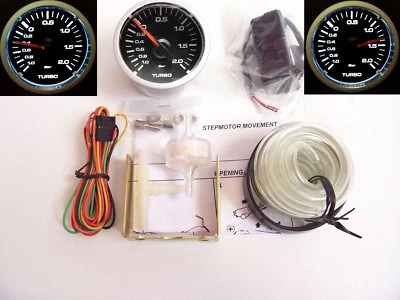 RSR indicatore pressione di carica SET 52mm chiaro Stepper Boost Gauge strumento 16V VR6 Turbo - Immagine 1 di 4