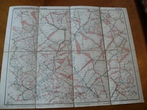 Rarität ca. 100 Jahre alte Strassenprofilkarte für Radfahrer 55 Trier - Bild 1 von 8