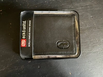 Ecko Unltd World Famous Rhino Men's Bifold Wallet Black New  - Image 1 of 4