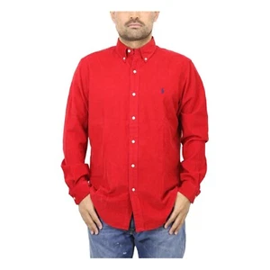 *KLEINER DEFEKT* Polo Ralph Lauren Langarm klassische Passform Cord Ochsen Shirt - M - Bild 1 von 8