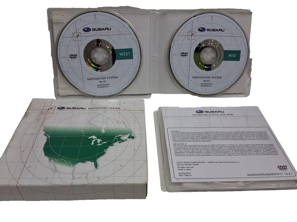 2010 Subaru outback legacy Forester navigation GPS DVD disc map West & Midwest - Image 1 of 1