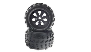AMEWI Kompletträder schwarze Felgen 17mm für 1/8 Monstertruck (2) #004-123M - Bild 1 von 2