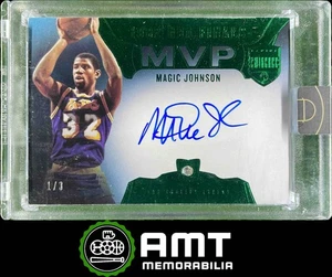 2019-20 Panini Eminence Magic Johnson Finals MVP Diamond Auto Green 1/3 Lakers - Picture 1 of 2