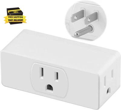 Multi Plug Outlet Extender 1Pack, Multiple Outlet Splitter, 3 Outlet Grounding W - Image 1 of 4