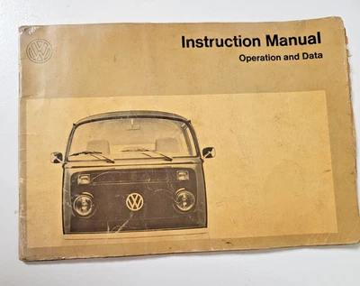 1972 VW Volkswagen T2 Transporter Camper Owners Operation Instruction Manual ENG - Image 1 of 4