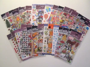 30 NIP Assorted Packages of STICKO STICKERS Random Mix Scrapbooking #40 - Picture 1 of 4