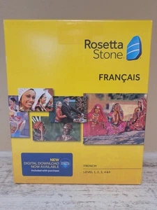 NEW Rosetta Stone French Francais Version 4 Level 1-5 Totale New Windows Mac OSX - Picture 1 of 6