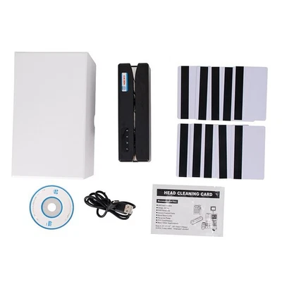 MSR909 USB Magnetic Card Reader/Writer Multifunctional With 10 Test Cards Set - Image 1 of 4