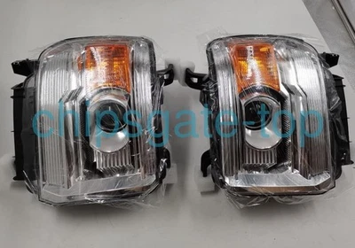 Headlights Fit For 2014-2019 GMC Sierra 1500 2500HD 3500HD Left+Right Pair Foto 1 de 4