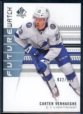 2019-20 SP Authentic Future Watch #204 Carter Verhaeghe RC 932/999 - Image 1 of 2