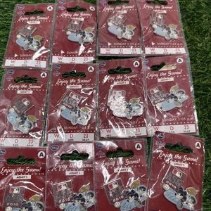 Disney ASG 2010 Mickey Mouse Pitching pin lot of 12 As Is  - Picture 1 of 6