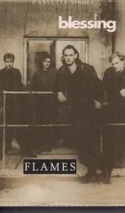 Blessing Flames cassette UK MCA 1991 card outer slip case b/w slave time - Picture 1 of 1