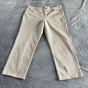 Talbots klassische Passform neutral beige Damenhose Karriere Freizeit Größe 16 - Bild 1 von 10