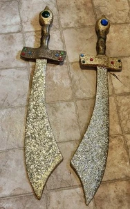 2 Set Vtg 60s MASONS LODGE Shriners  Ritual SWORDS FRATERNAL MASONIC Free ShpN - Picture 1 of 18