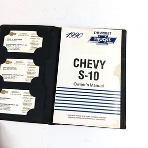 Chevrolet S10 Pickup 1990 Owners Manual In Black Case - Picture 1 of 5