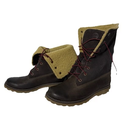 Timberland Mujer Jayne Impermeable Peluche Polar Plegable Moda Bota, Marrón 7 Foto 1 de 4