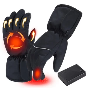 Guantes térmicos eléctricos hombres mujeres pantalla táctil invierno cálidos guantes recargables - Imagen 1 de 14