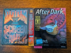 Vintage 1995 Doom II 2 Screen Saver + After Dark 4.0 Screensaver Software - Picture 1 of 4